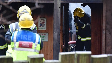 V živalskem vrtu v Londonu izbruhnil velik požar, živali niso bile ogrožene