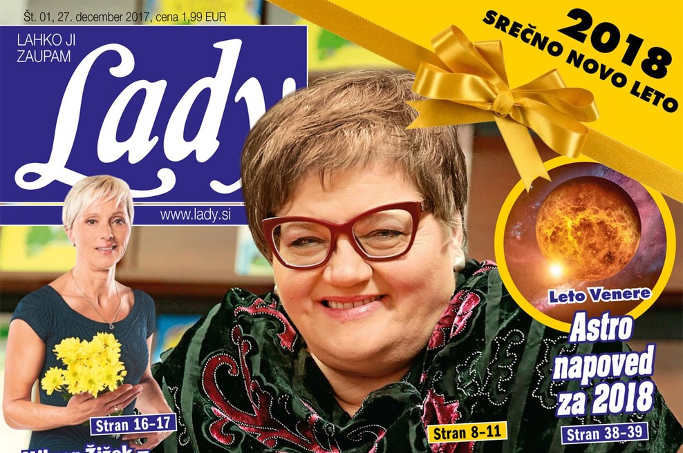 Desa Muck na strogem počitku - izgorela v novo leto! Več v novi Lady! (foto: Lady)