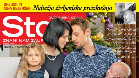 V novi Story ne zamudite: Gregor in Nina Bezenšek spregovorila o najtežji življenjski preizkušnji