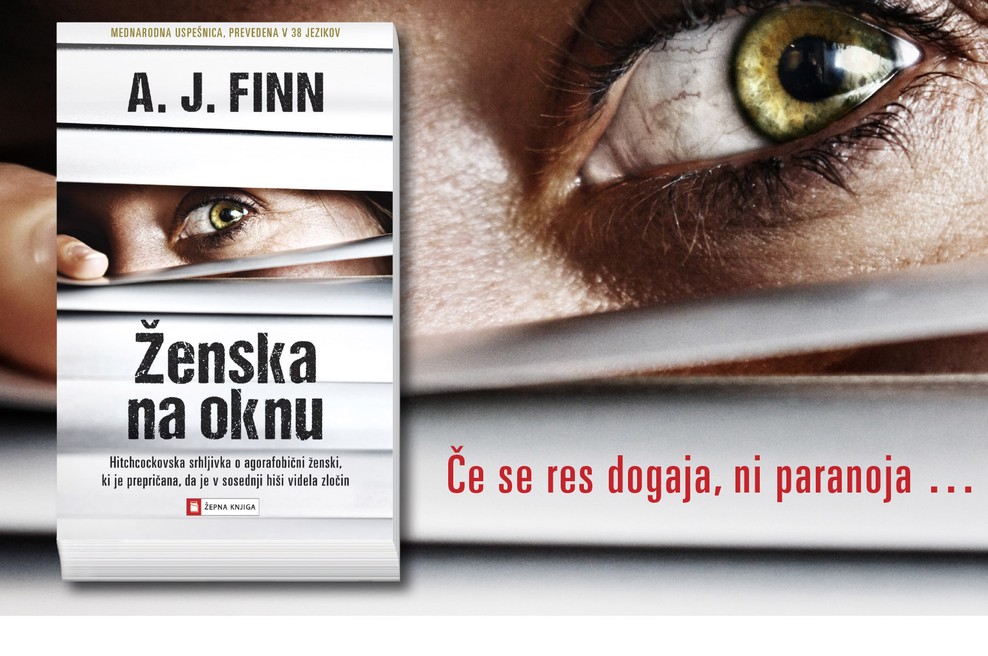 Bralno odkritje leta za vse, ki imajo radi hitchcockovske grozljivke: Ženska na oknu! (foto: Učila International)