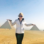 Milena si je ogledala tudi piramide. (foto: Osebni arhiv)