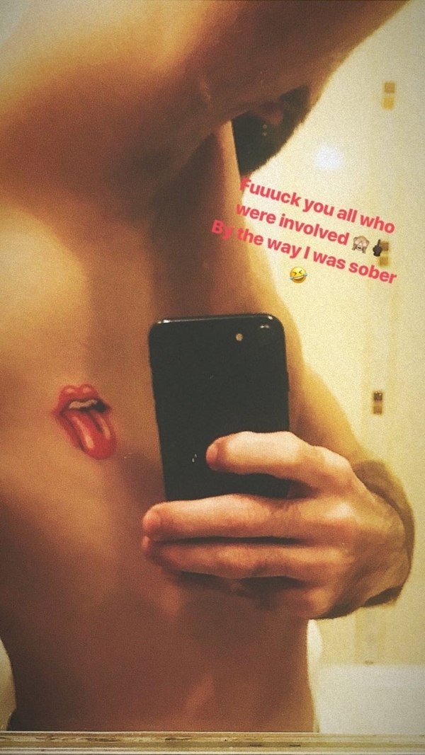 Tole pa smo ujeli na Instagramu. Matijev novi tattoo.