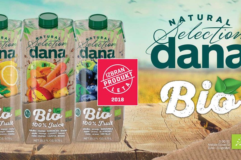 BIO 100 % sokovi Dana Natural Selection – skrbno izbrani okusi za vsak del dneva (foto: Promocijski material)