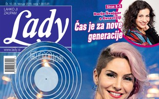 Lea Sirk razdelila Slovenijo: Tretjič na Evrovizijo. Več v novi Lady!