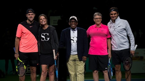 Roger Federer in Bill Gates skupaj v dobrodelne namene