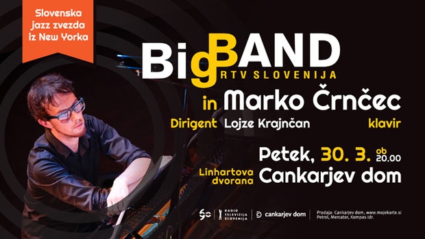 Marko Črnčec & Big Band RTV Slovenija pod taktirko Lojzeta Krajnčana (foto: promo)