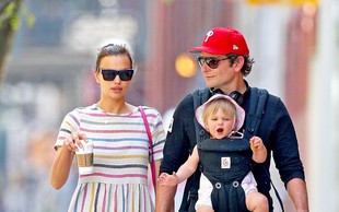 Irina Shayk in Bradley Cooper sta se po mestu sprehodila s svojo malo princesko