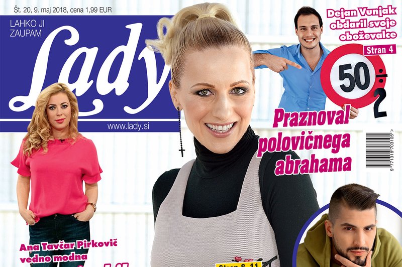 Miha Vodičar in Kristina Pangos: "Oba si želiva sproščene in zabavne poroke." (foto: LADY)