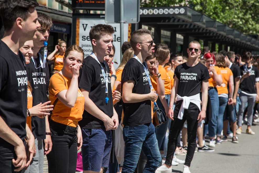 FOTOGALERIJA: Maturantska četvorka sredi prestolnice in po drugih slovenskih mestih