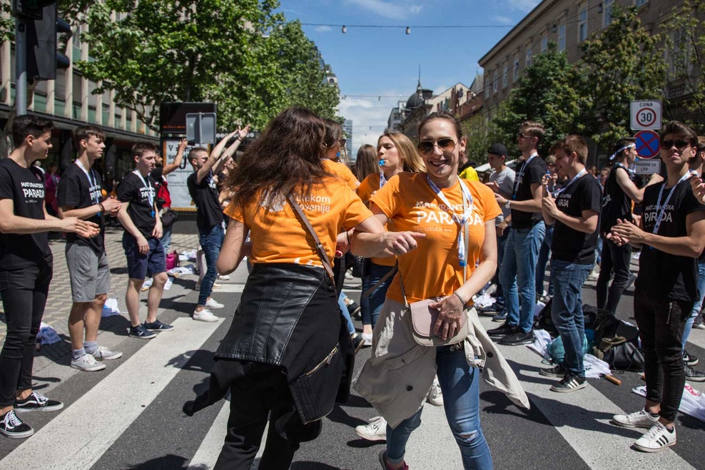 FOTOGALERIJA: Maturantska četvorka sredi prestolnice in po drugih slovenskih mestih