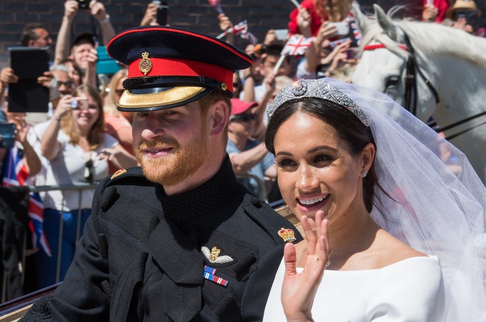 O poroki princa Harryja in Meghan se je zvrstilo kar 5.958.379 tvitov (foto: profimedia)