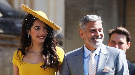 George Clooney na kraljevi poroki plesal s Kate Middleton in Meghan Markle, ena dama pa ga je zavrnila