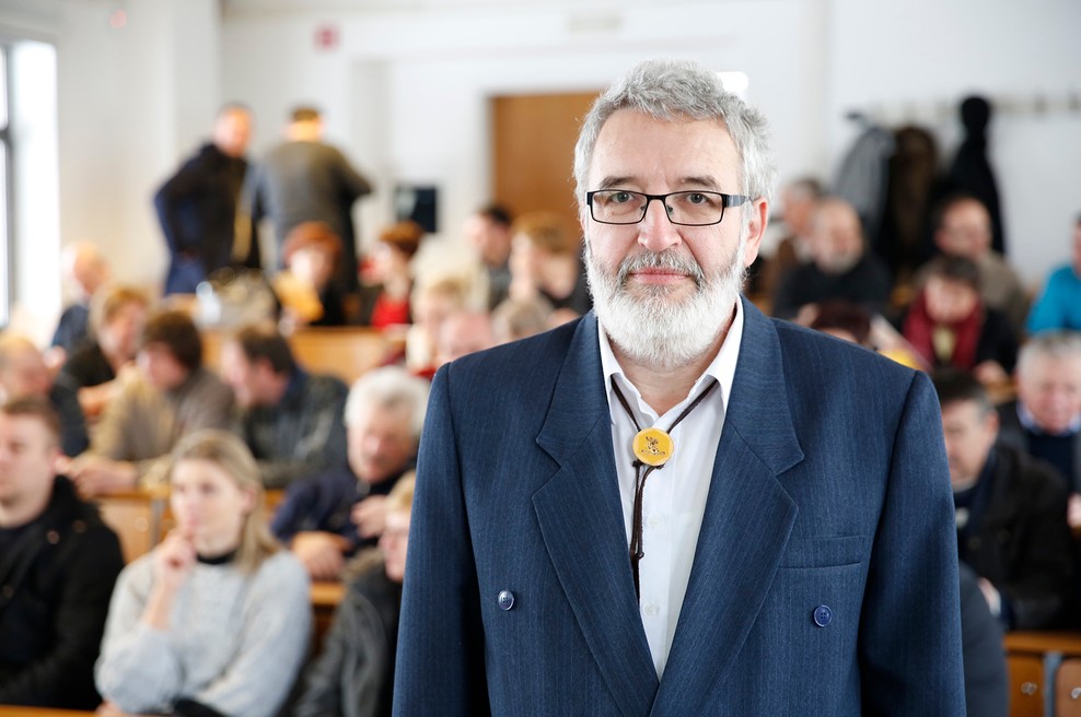 Predsednik strokovnega združenja profesionalnih čebelarjev Boris Seražin. (foto: Tina Ramujkić)
