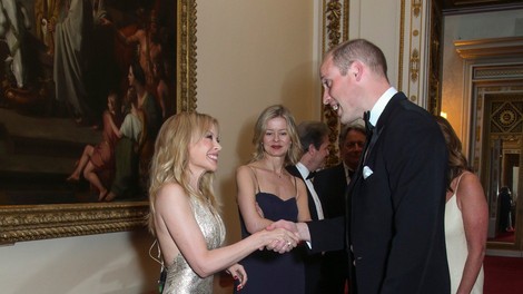 Kylie Minogue na večerji s princem Williamom