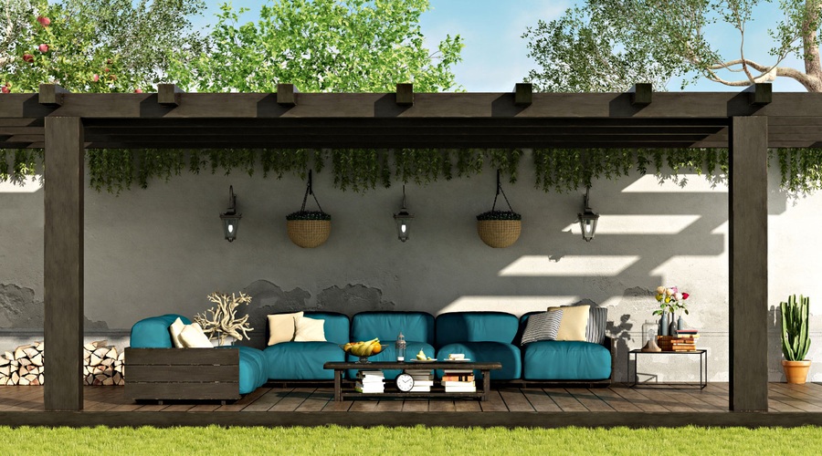Pergola - ogrodje, obraščeno z zelenjem (foto: shutterstock)