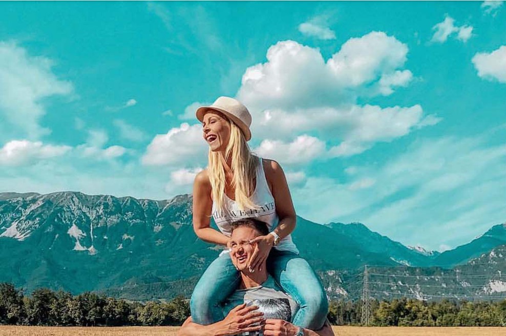 Špela Grošelj je pred svojim dragim zelo sproščena (foto: instagram)