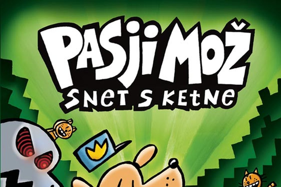 Izšel je nov Pilkeyjev Pasji mož - tokrat se je snel s ketne! (foto: emka.si, mladinska knjiga)