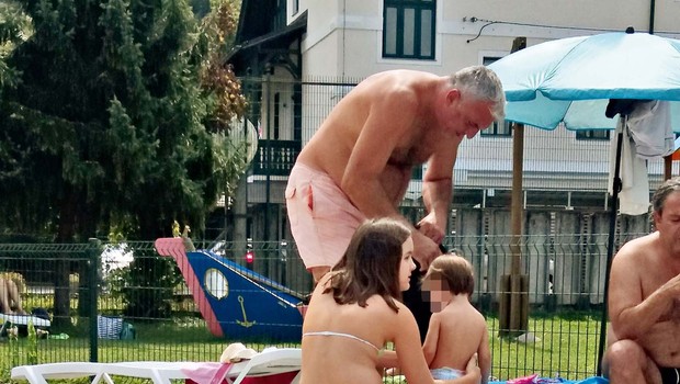 Saša in Luka Dončić: Sin v Kaliforniji, oče na ljubljanskem bazenu! (foto: osebni arhiv )