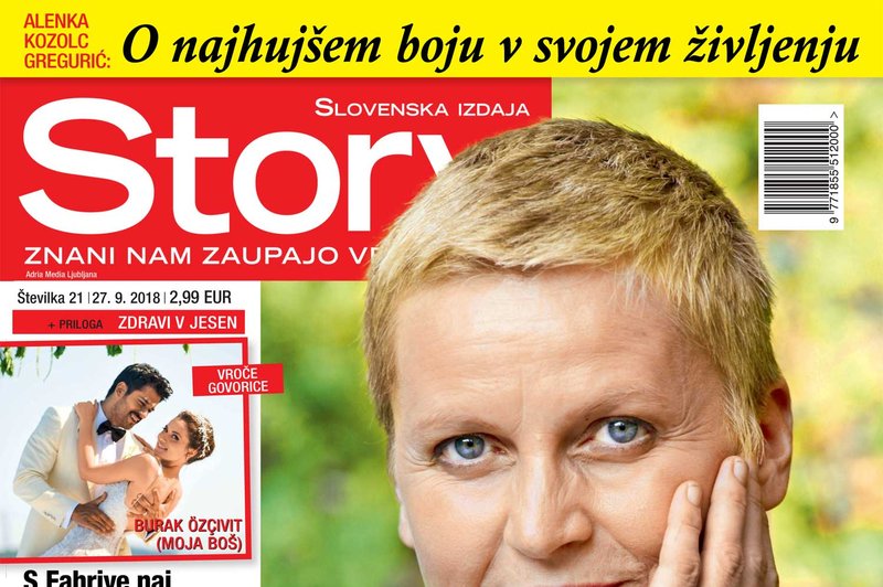 Alenka Kozolc Gregurić: "Rak se ne zgodi le tebi, temveč vsem okoli tebe." (foto: Story)