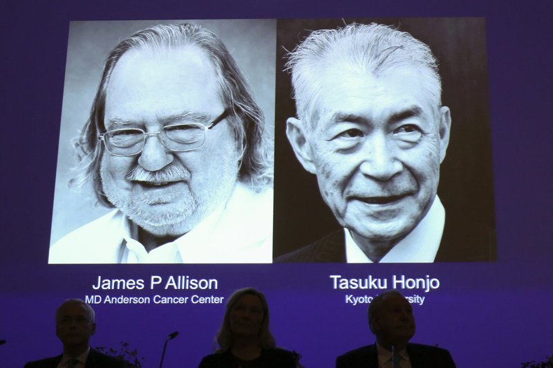 Nobelovca James P. Allison in Tasuku Honjo nad raka z imunoterapijo! (foto: profimedia)