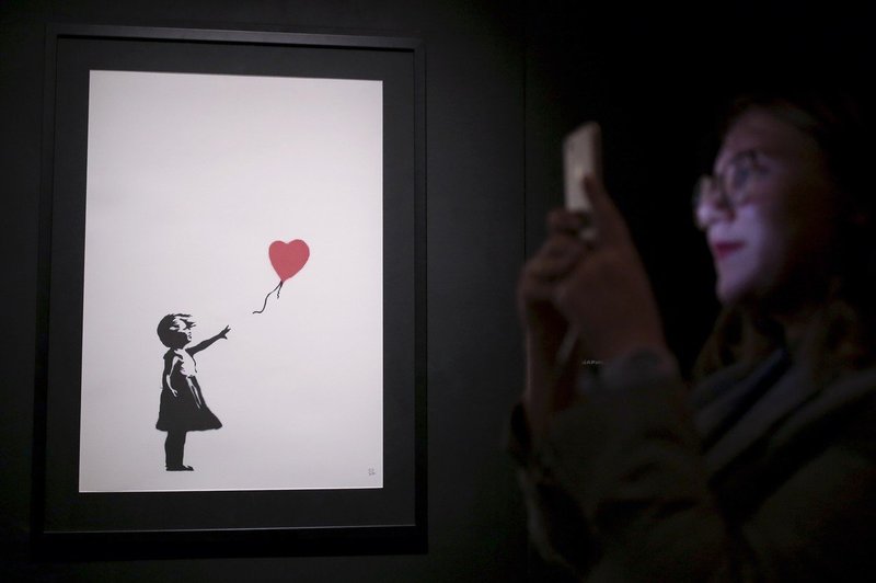Kako je genialni Banksy šokiral z uničenjem lastne umetnine (foto: profimedia)
