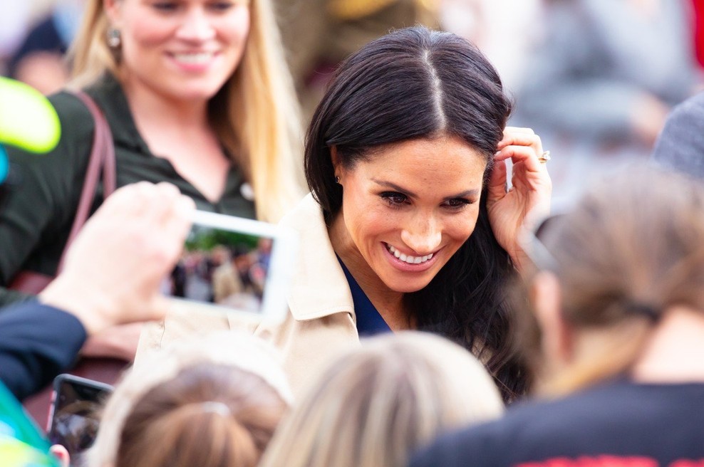 Nosečniška obleka, ki jo je nosila Meghan, že razprodana! (foto: Profimedia)