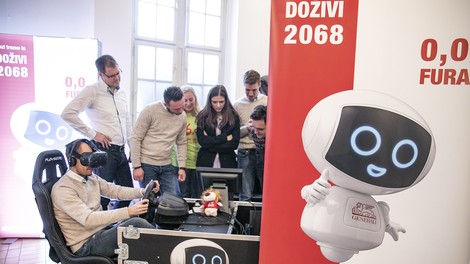 Virtualni robotek Geri bo mlade nagovarjal k trezni udeležbi v prometu