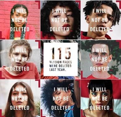 Rimmel London s kampanjo STOP #iwillnotbedeleted proti spletnemu lepotnemu nasilju (foto: Rimmel Press)