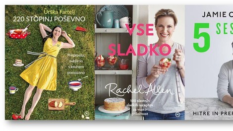 3 nove kuharice, med katerimi je tudi knjiga priljubljene blogerke Urške Fartelj!