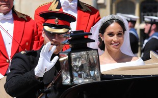 Meghan Markle in princ Harry javnosti pokazala še nikoli videno poročno fotografijo