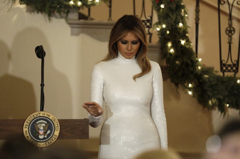 Melania Trump osupnila v čudoviti beli obleki (foto: Profimedia)