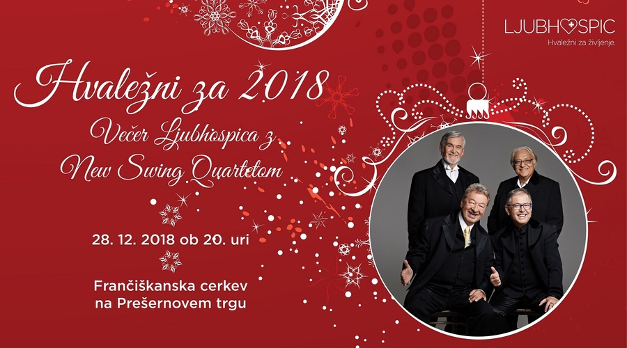 Ob koncu leta hiša LJubohospica pripravlja dobrodelni dogodek z New Swing Quartetom (foto: ljubhospic)