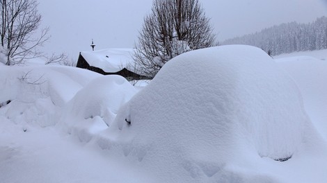 V Avstriji snežni rekordi, kakršne beležijo le vsakih 10 do 100 let