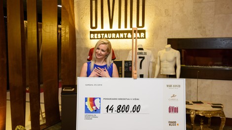 Na dobrodelnem druženju v diVinu zbrali skoraj 15.000 evrov za otroke z rakom