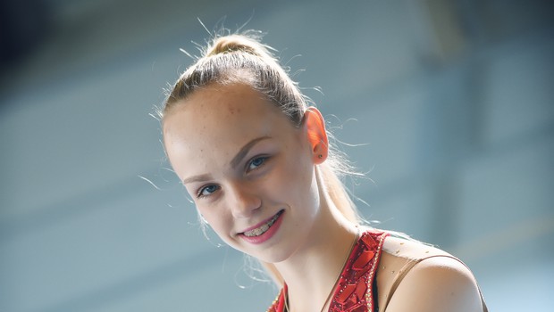 Finalistka Mladi upi 2018: Ritmična gimnastičarka Aleksandra Podgoršek (foto: Mateja Jordovič Potočnik)