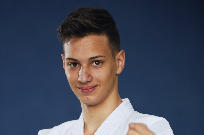 Finalist Mladi upi 2018: Para-karateist Nik Sejdiji (foto: Mateja Jordovič Potočnik)