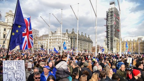 Več kot milijon protestnikov je v Londonu zahtevalo novo glasovanje o izstopu iz EU