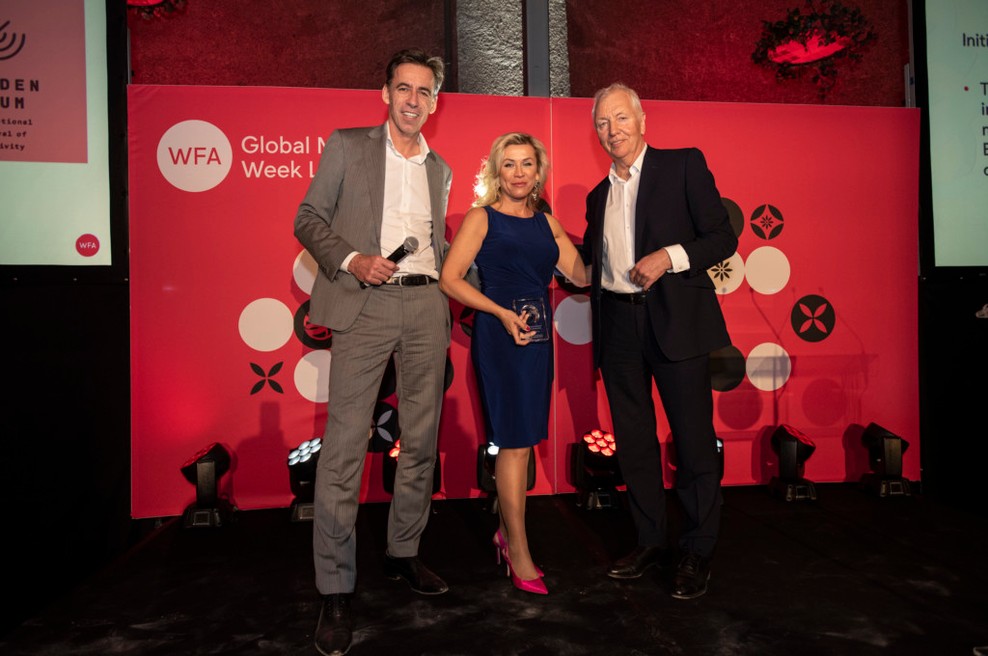 Slovenska oglaševalska zbornica je prejemnica mednarodne nagrade WFA President's Award (foto: Golden Drum Festival Press)