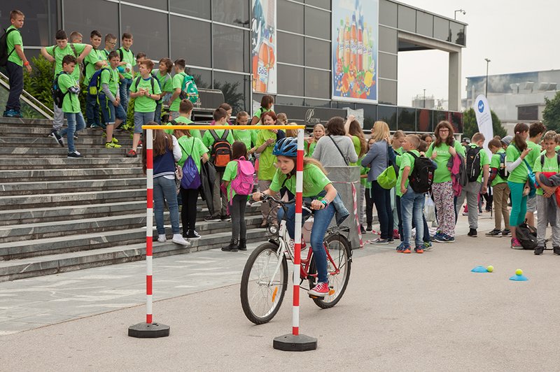Program varno na kolesu letos povezuje več kot 3300 učencev (foto: Varno na kolesu Press)