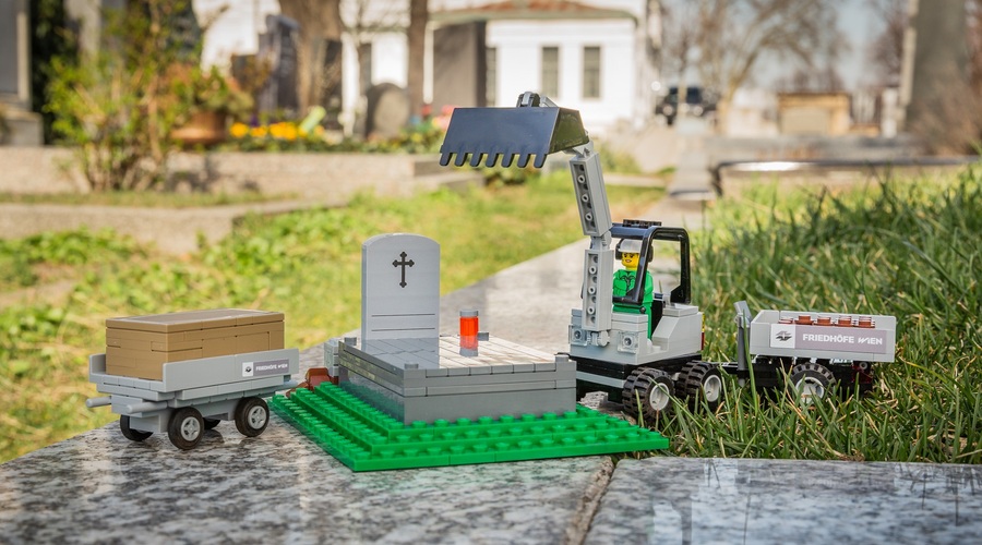 Lego kocke dunajskega Pogrebnega muzeja za lažje razumevanje smrti (foto: © Pogrebni muzej mesta Dunaj/Harald Lachner)
