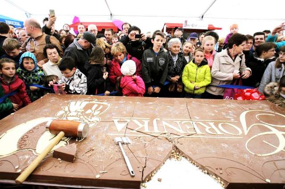 V Radovljici začetek festivala čokolade (foto: Daniel Novakovič/STA)