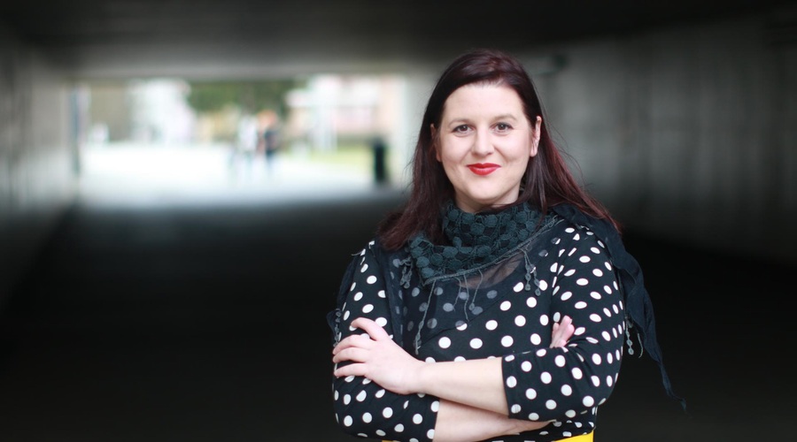 Ana Marčun: Pevka in članica umetniškega vodstva zasedbe Perpetuum Jazzile (foto: Goran Antley)