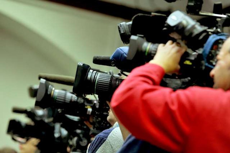 Ob dnevu svobode medijev: Pozivi proti političnim pritiskom in za zaščito novinarstva (foto: STA/Tamino Petelinšek)