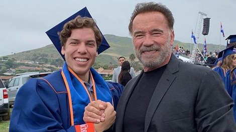 Arnold Schwarzenegger ponosen na svojega sina
