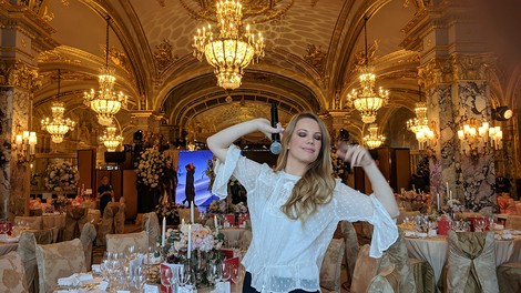 Ana Soklič kot princesa blestela v Monaku