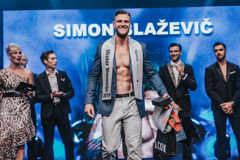 Novi mister Slovenije 2019 je postal Simon Blažević. (foto: Vid Rotar)