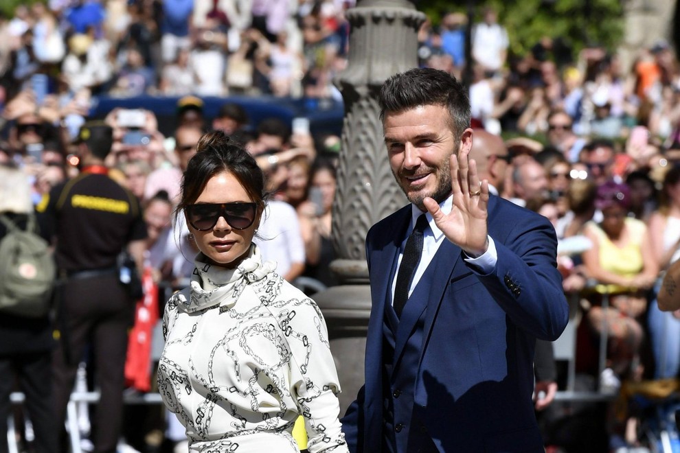 Veliko pozornosti sta požela David Beckham in njegova soproga Victoria.