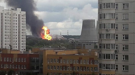 V toplarni blizu Moskve izbruhnil požar, več ljudi je poškodovanih!