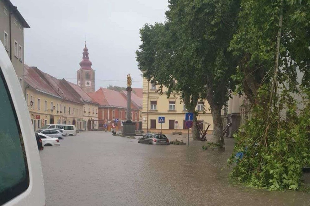 V okolici Ptuja se je tretjič v tednu dni razbesnelo neurje (foto: PGD Ptuj)