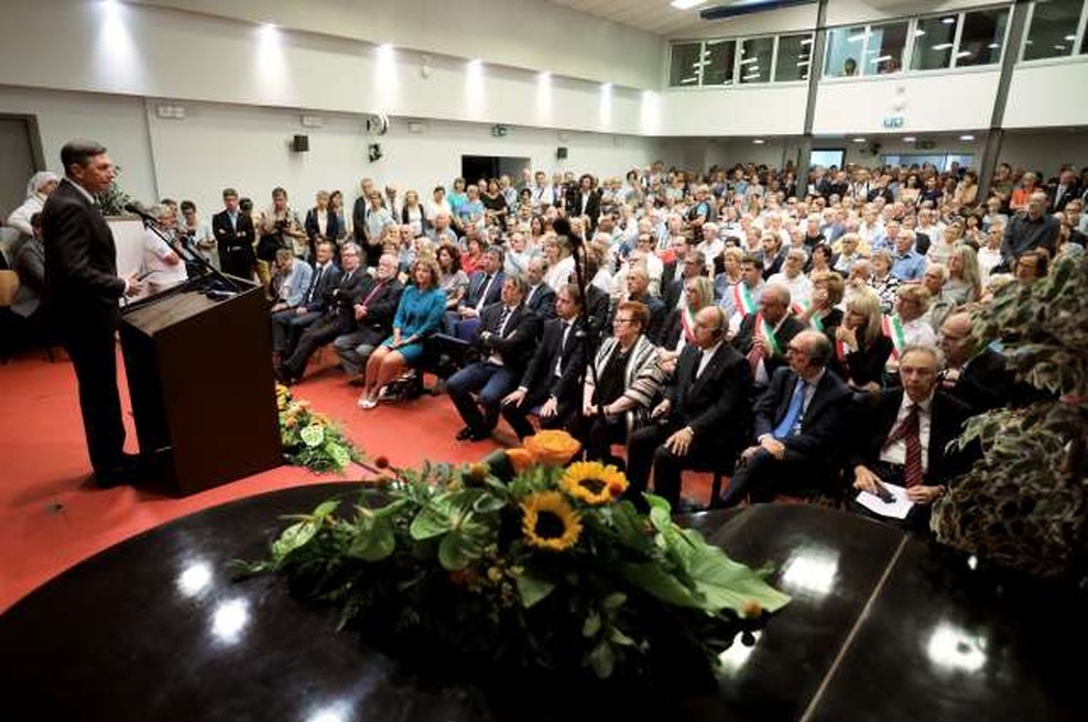 Slavnost ob 99-letnici požiga Narodnega doma v Trstu (foto: STA/Daniel Novakovič)